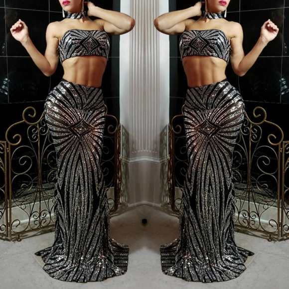 Sequin Skirt Set - Picture 2 of 3